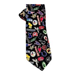 NFL Team Designer 100% Silk Neck Tie USA Vintage Brand New!